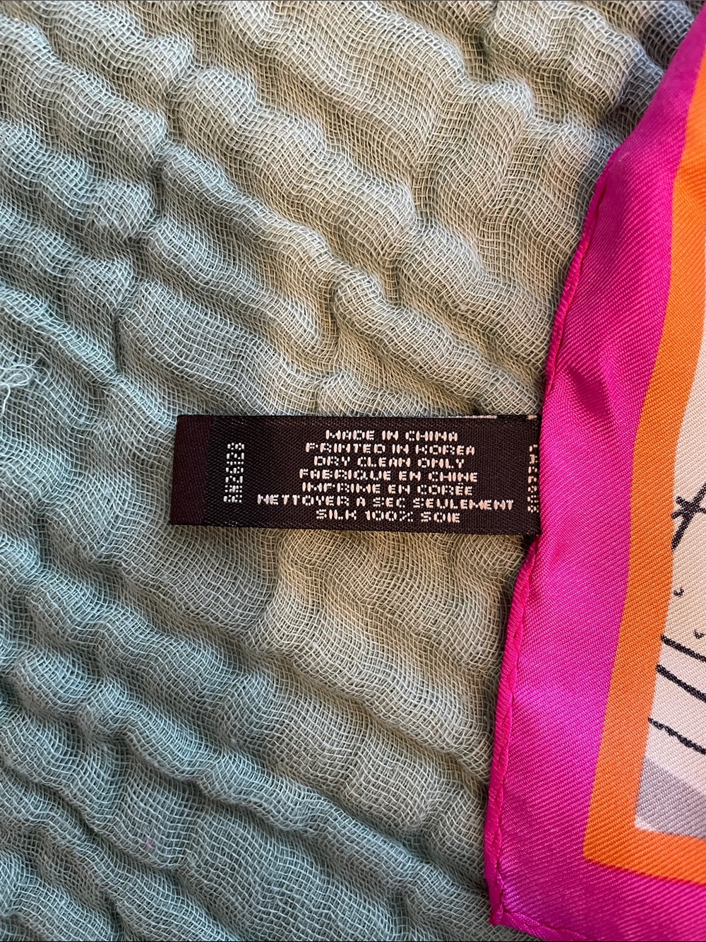 COACH Colorful Handbag Print Silk Scarf with Pink Border - Picture 3 of 3